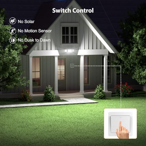 Onforu 100W 11000LM LED Flood Light, 3 Adjustable Heads