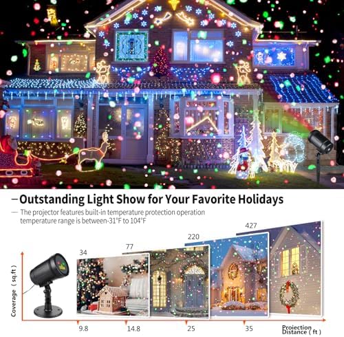 Christmas Laser Projector Lights with Remote