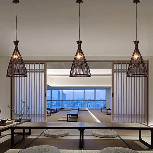 Modern Industrial Rattan E27 Pendant Light