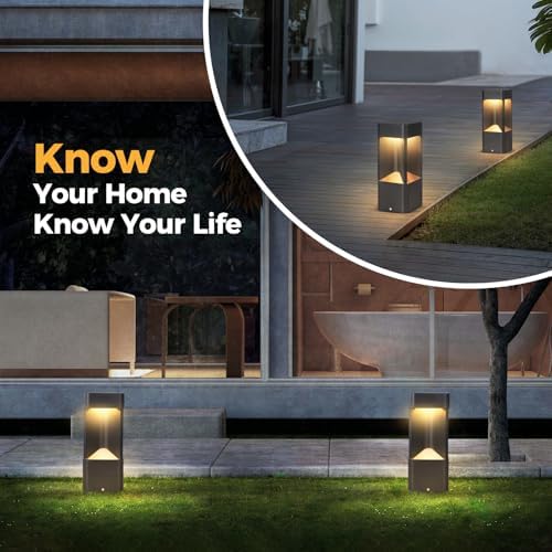 3000K Black LED Landscape Path Light, Waterproof