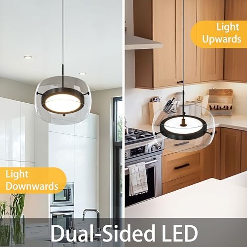 Modern Dual-Sided LED Pendant Light