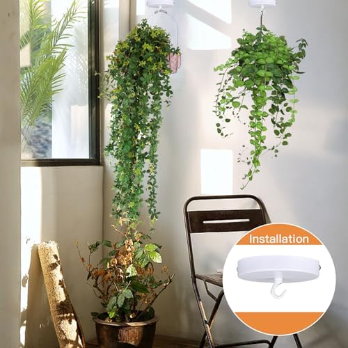 Helunsi Ceiling Canopy Kit, White, 4-3/4 Inch