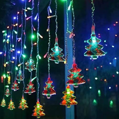 Curtain String Lights, 4M 108 LEDs Multicolor