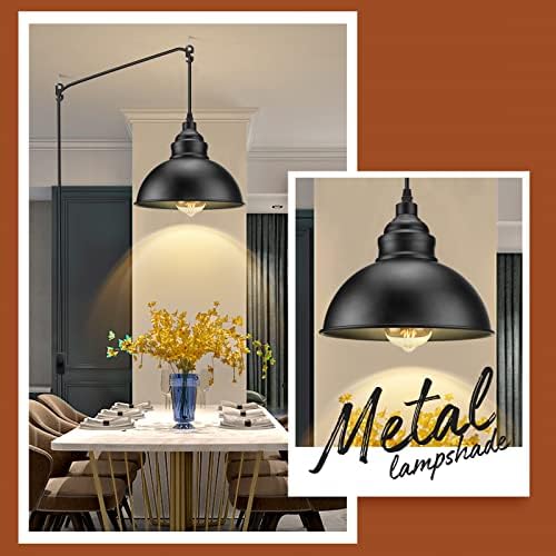 Plug in Pendant Light, 15FT Cord