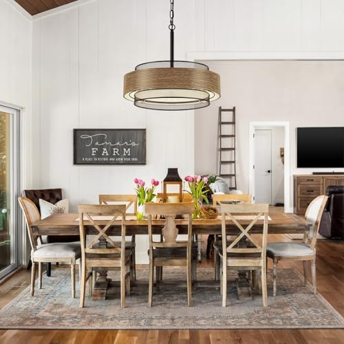 19.7" 5-Light Farmhouse Chandelier