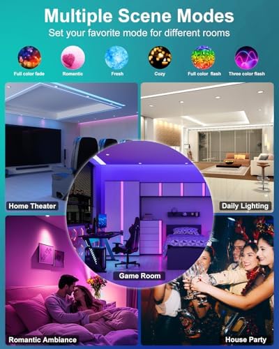 LED Recessed Lighting 5/6 Inch Smart Bluetooth Can Lights, 2 Pack
