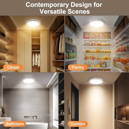 Rechargeable Motion Sensor Ceiling Light, Remote