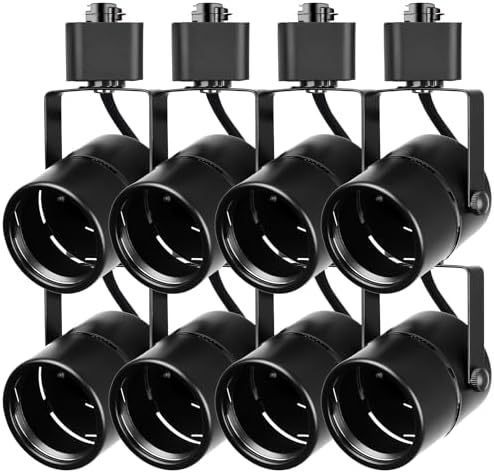 H Type GU10 Track Lighting Heads, 8 Pack