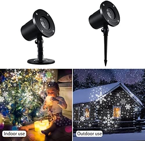 Christmas Snowflake Projector Lights, Moving Effect Outdoor