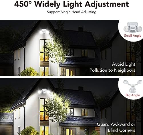 OREiN 2-Pack 5000K LED Motion Sensor Flood Lights