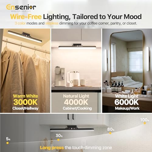 Ensenior 4W Motion Sensor Rechargeable Light Bar