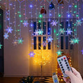 Lainin 12ft/3.5M USB Snowflake Curtain Lights