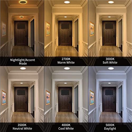 Meconard 12 Pack 6 Inch LED Recessed Lighting