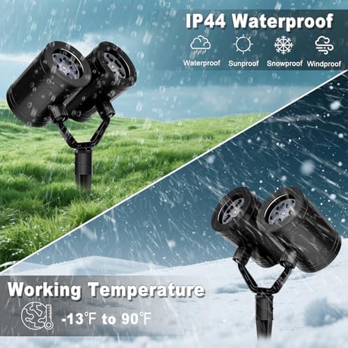 Dual Head Snowflake Christmas Projector Lights