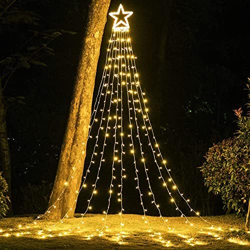 Waterfall Christmas String Lights, 317 LED