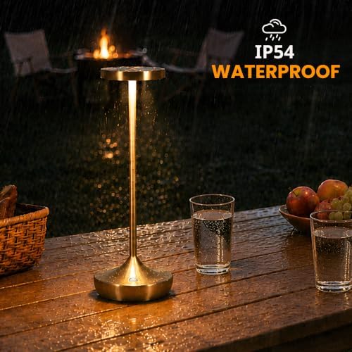 2 Pack Cordless Rechargeable Table Lamps, 6000mAh