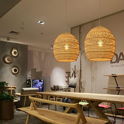 Arturesthome 1-Light Wicker Pendant Light