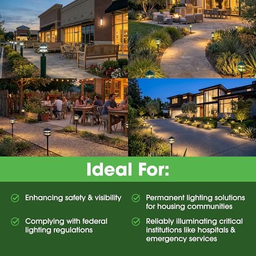 Greenfield PL3TLEDG 3-Tier Green Pathlight