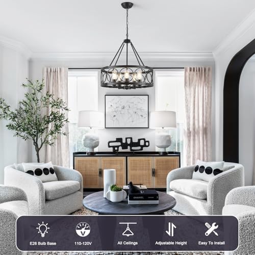 5-Light Farmhouse Chandelier