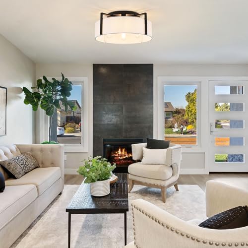 20.5" 4-Light Semi Flush Mount Ceiling Light