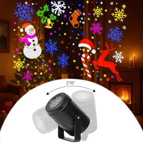 Christmas LED Projector Lights with Decorative Patterns