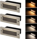 LEONLITE LED Step Lights, Satin Nickel, 3-Pack