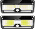 2-Pack 268 LED Solar Motion Sensor Flood Lights