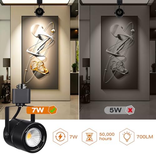 H Type GU10 Track Lighting Heads, 8 Pack