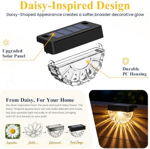 SOLPEX Solar Deck Lights, 24 Pack