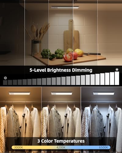 EZVALO 8-Inch Rechargeable Motion Sensor Lights, 2 Pack