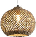 13.79" Rattan Farmhouse Pendant Light