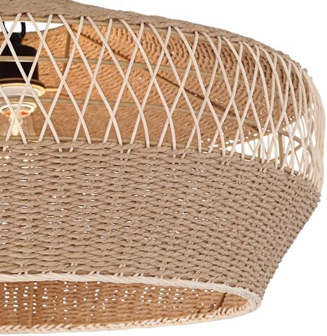 Matias 24 1/2" Vine and Rope Pendant Light Fixture