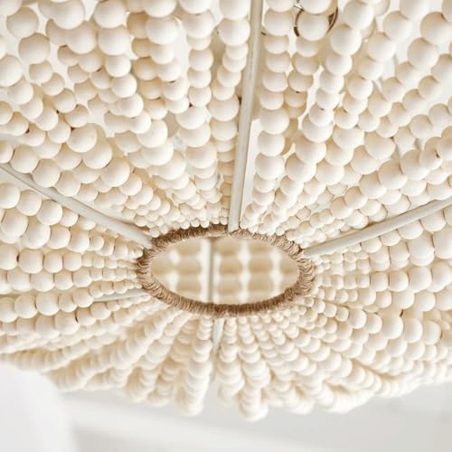 3-Light Rattan Chandelier, 23.6 Inch