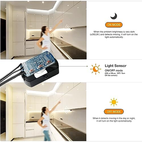 Sensky 19.7ft/6m Motion Activated LED Strip Light Kit