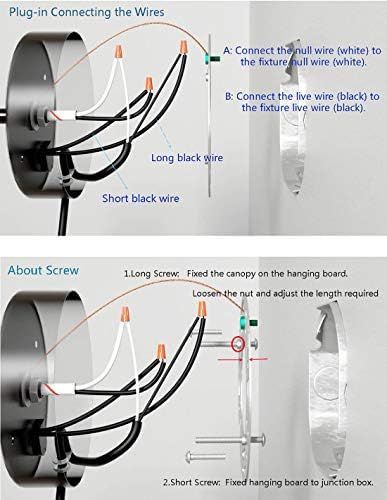 HOLKIRT Modern Swing Arm Wall Sconce, Off-White 13.77"
