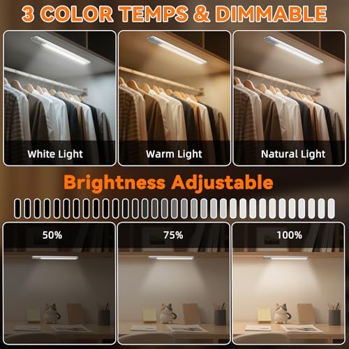 Under Cabinet Lights, 10inch Motion Sensor, 3 Pack