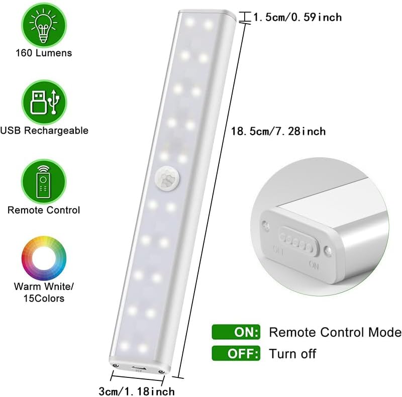 Diomart Under Cabinet Lights, 4 Pack