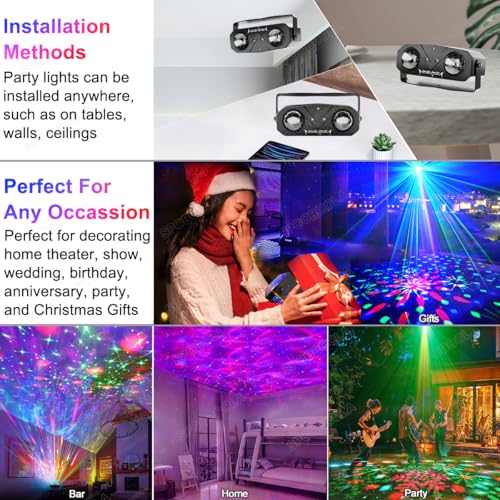 Sound-Activated Disco & Star Party Projector - view 4