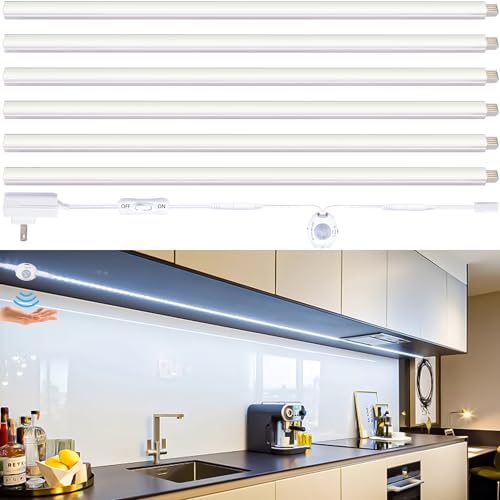 Motion Sensor Under Cabinet Lights, 6 Pcs, 12 Inch