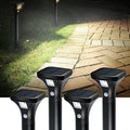 AURAXY Solar Motion Sensor Pathway Lights, 4 Pack