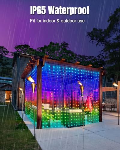 IC ICLOVER Smart Curtain Lights, 400 LED, APP Control