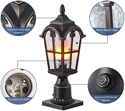 16.7" Dusk Dawn Sensor Outdoor Post Light