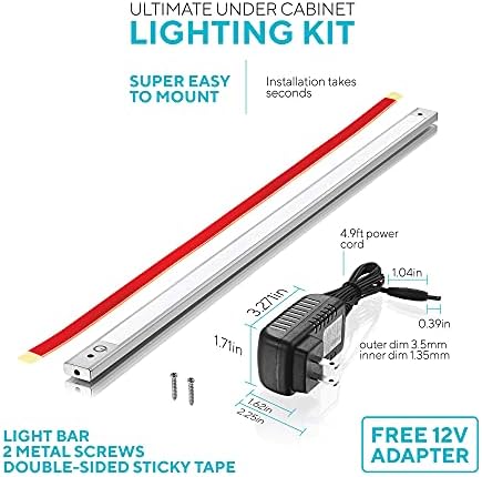 Phonar 36 inch LED Under Cabinet Lighting, Cold White