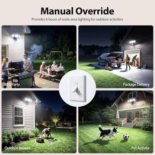 Security Lights Motion Outdoor with Dusk to Dawn, Hardwired