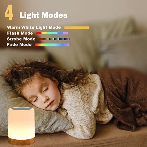 ROYFACC Rechargeable Touch Sensor Night Light, RGB