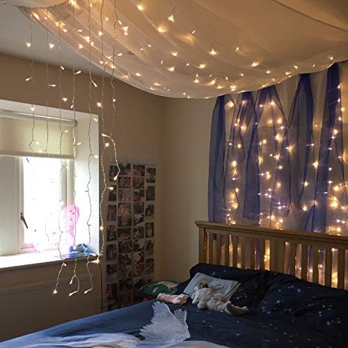 Magictec 300 LED Curtain String Light, Warm White