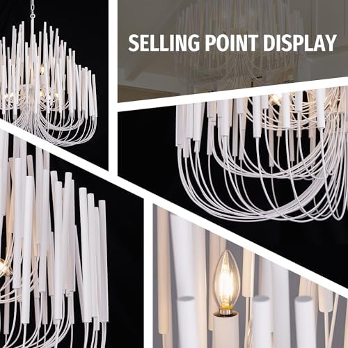 TOCHIC 36" Modern Farmhouse Chandelier