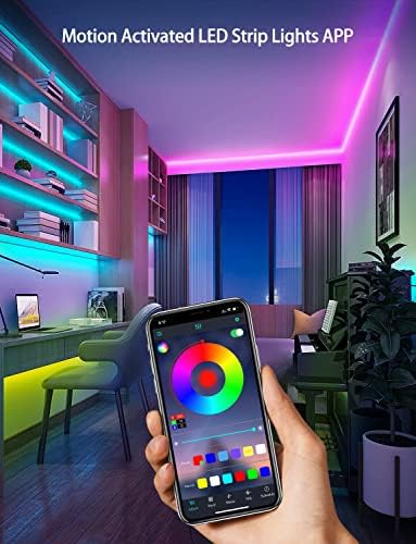 Daymeet 16.4ft RGB Motion Sensor LED Strip Lights