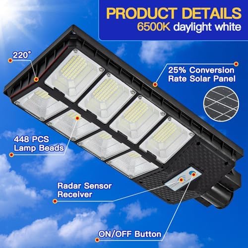 Waterproof Solar Lights, Motion Sensor, Dusk to Dawn