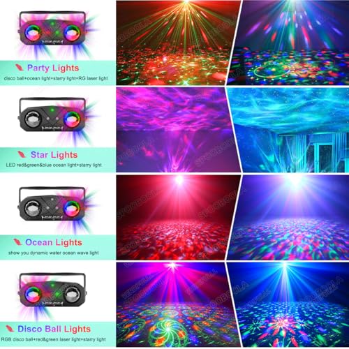 Sound-Activated Disco & Star Party Projector - view 3
